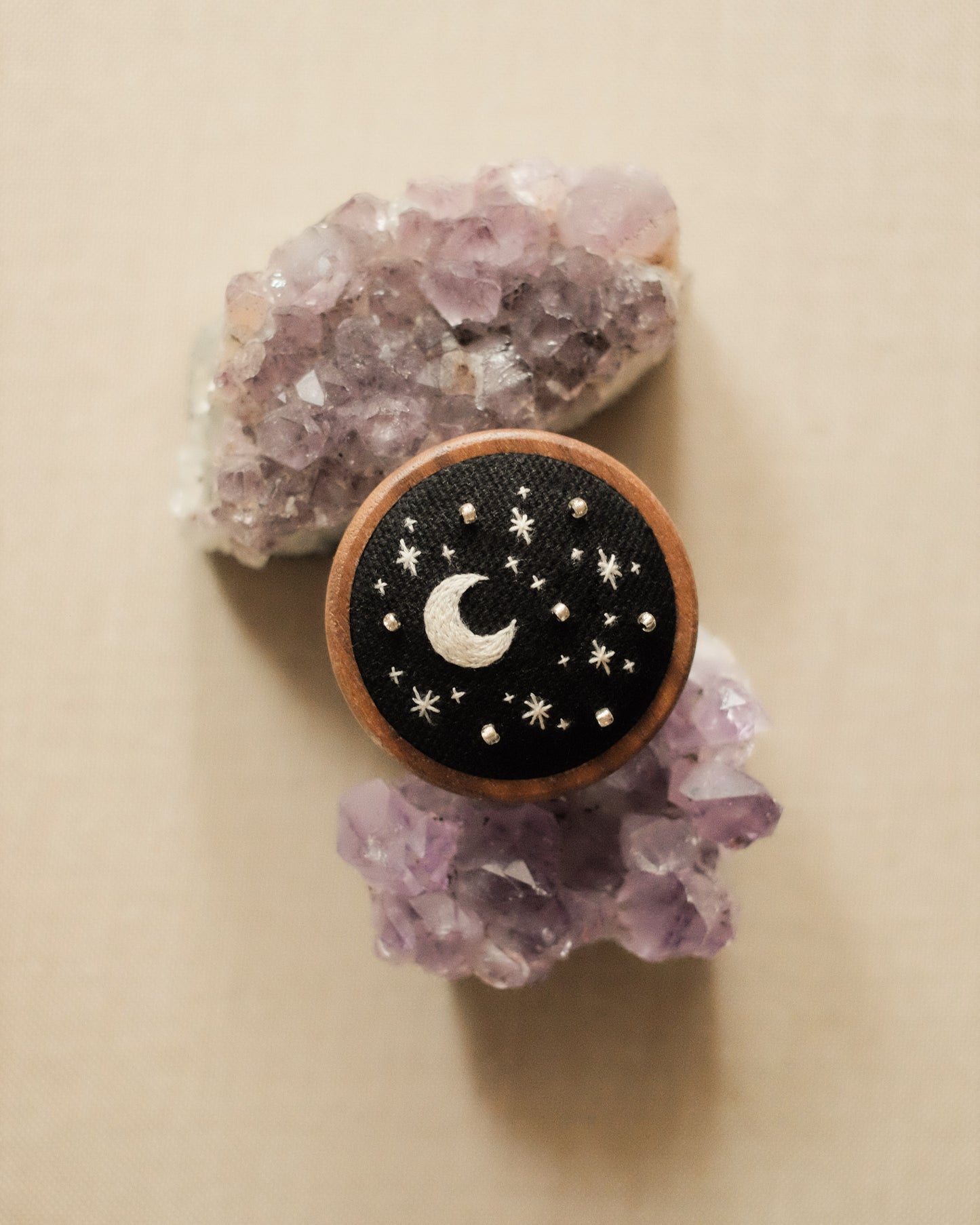 Lune + ciel étoilé