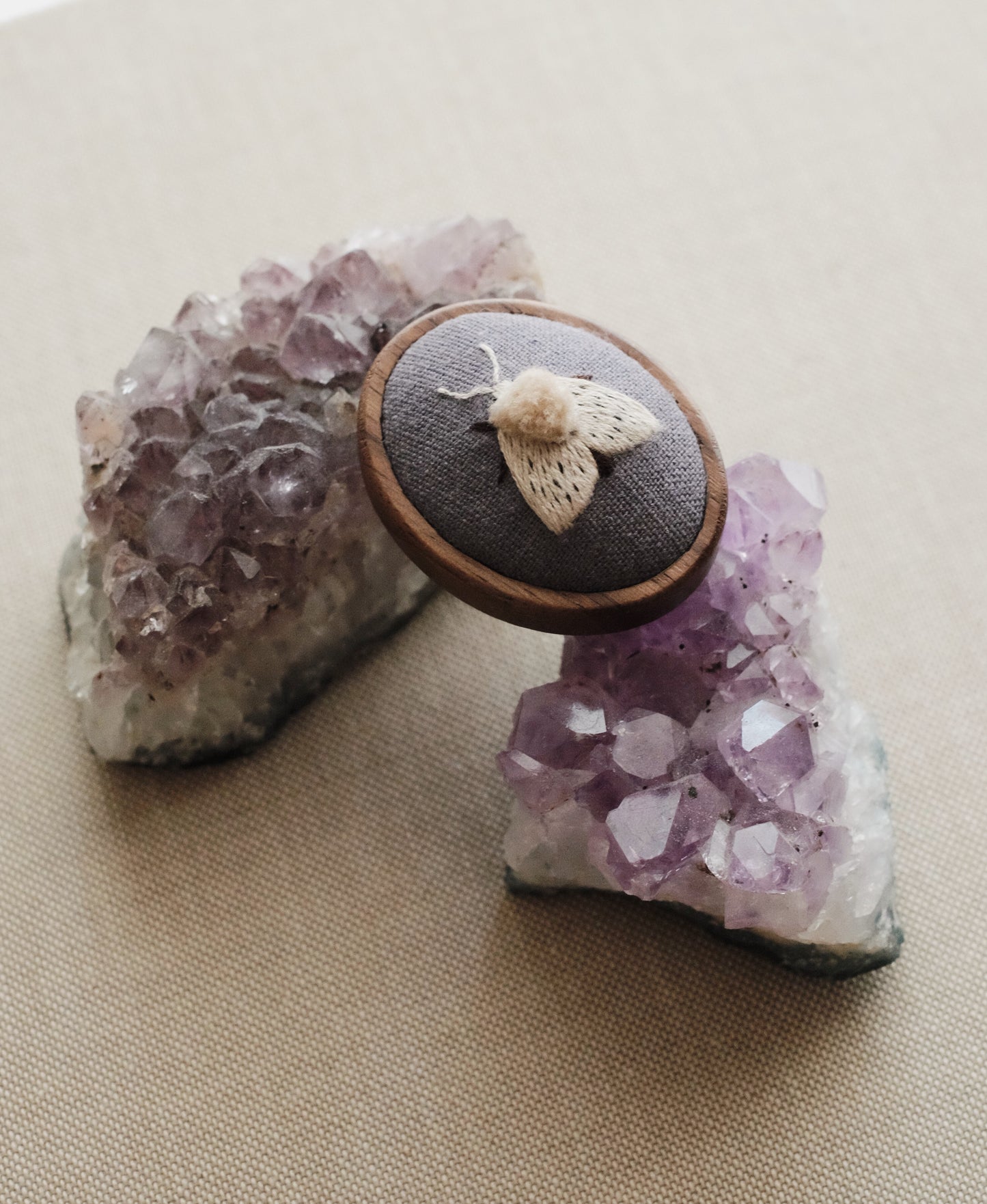 Écaille tigrée (fond gris-violet)