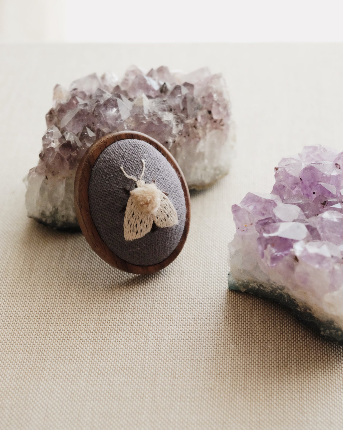 Écaille tigrée (fond gris-violet)