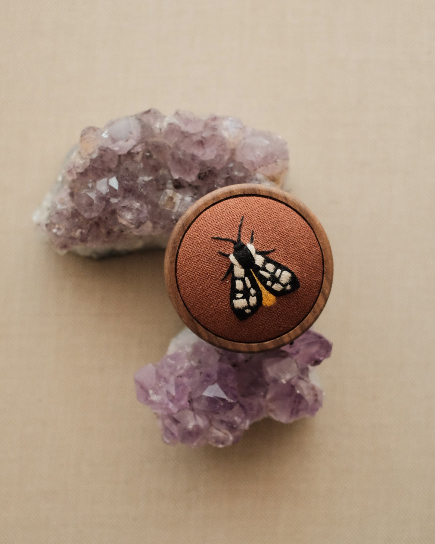 Écaille villageoise (fond marron)