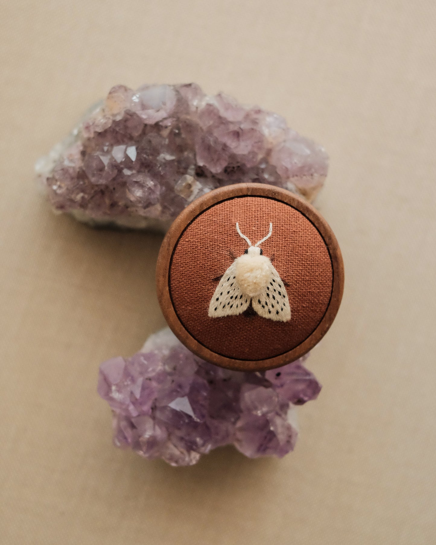 Écaille tigrée (fond marron)