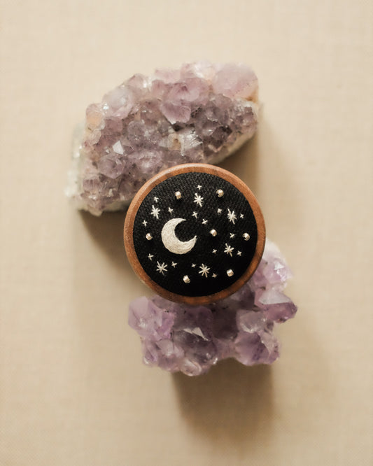 Lune + ciel étoilé